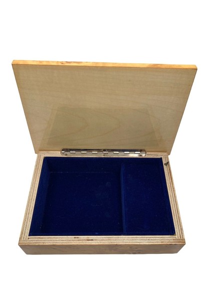 Vintage Wood Inlay Music Box Table Or Jewelry Box with Storage Plays Beautifully - Picture 6 of 12